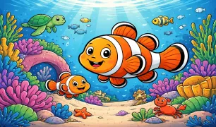 Whispers Beneath the Coral Moon: A Clownfish Who Learned to Listen