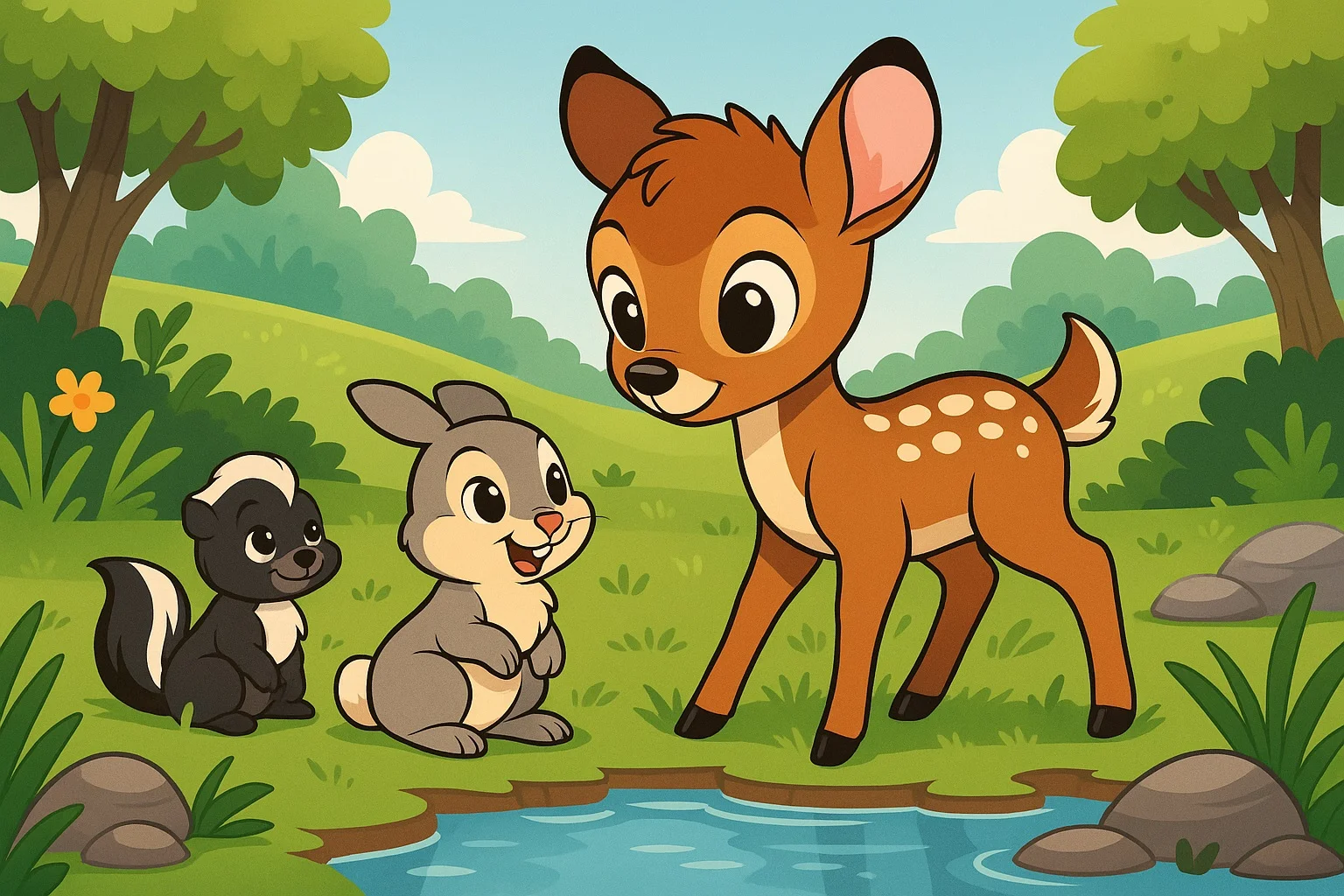 Bambi’s Bedtime Story: Gentle Dawn Journey