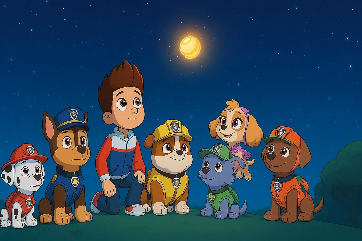 Paw Patrol: Starlit Mission Bedtime Story