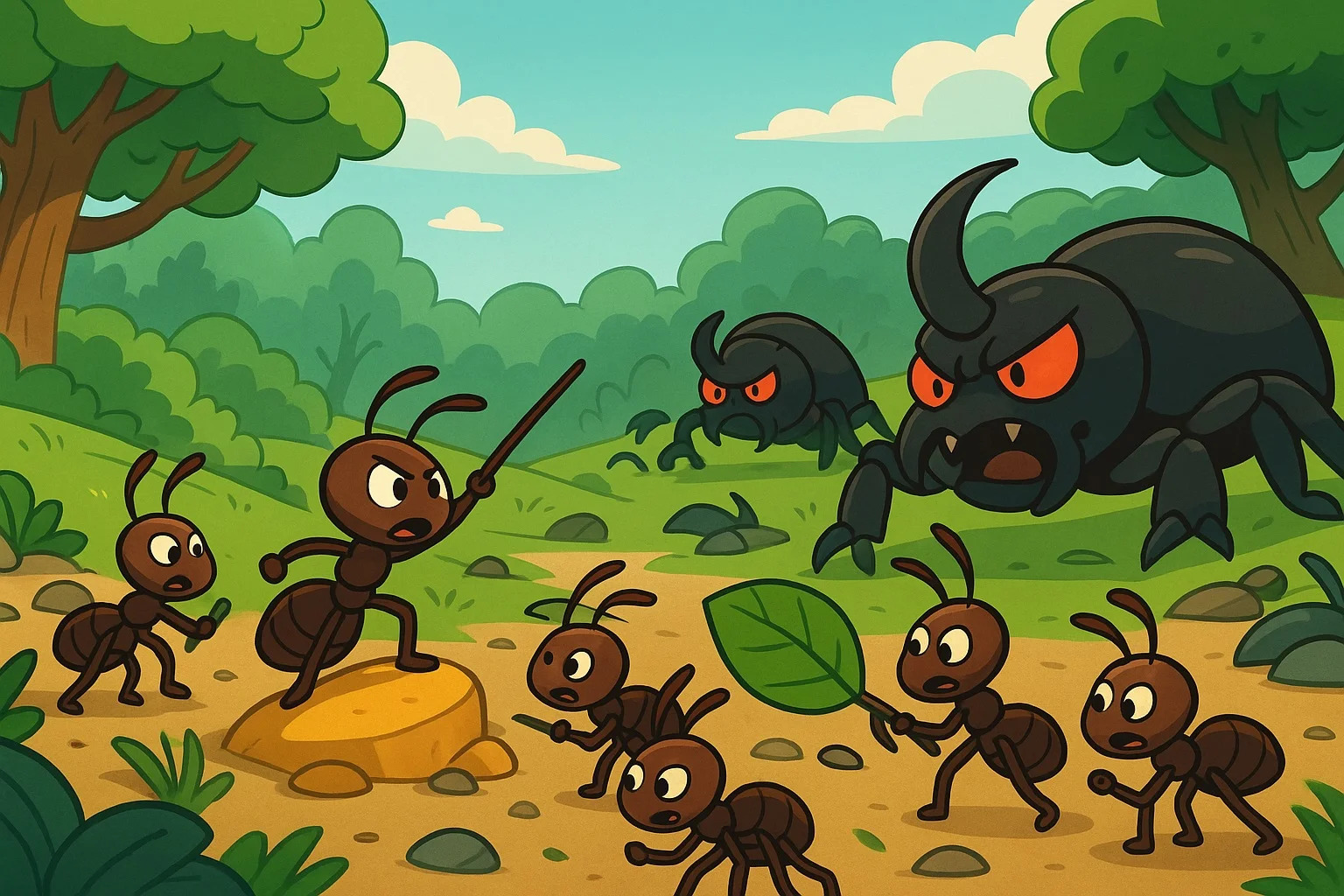 The Brave Ant Army: A Magical Adventure in the Hidden Forest